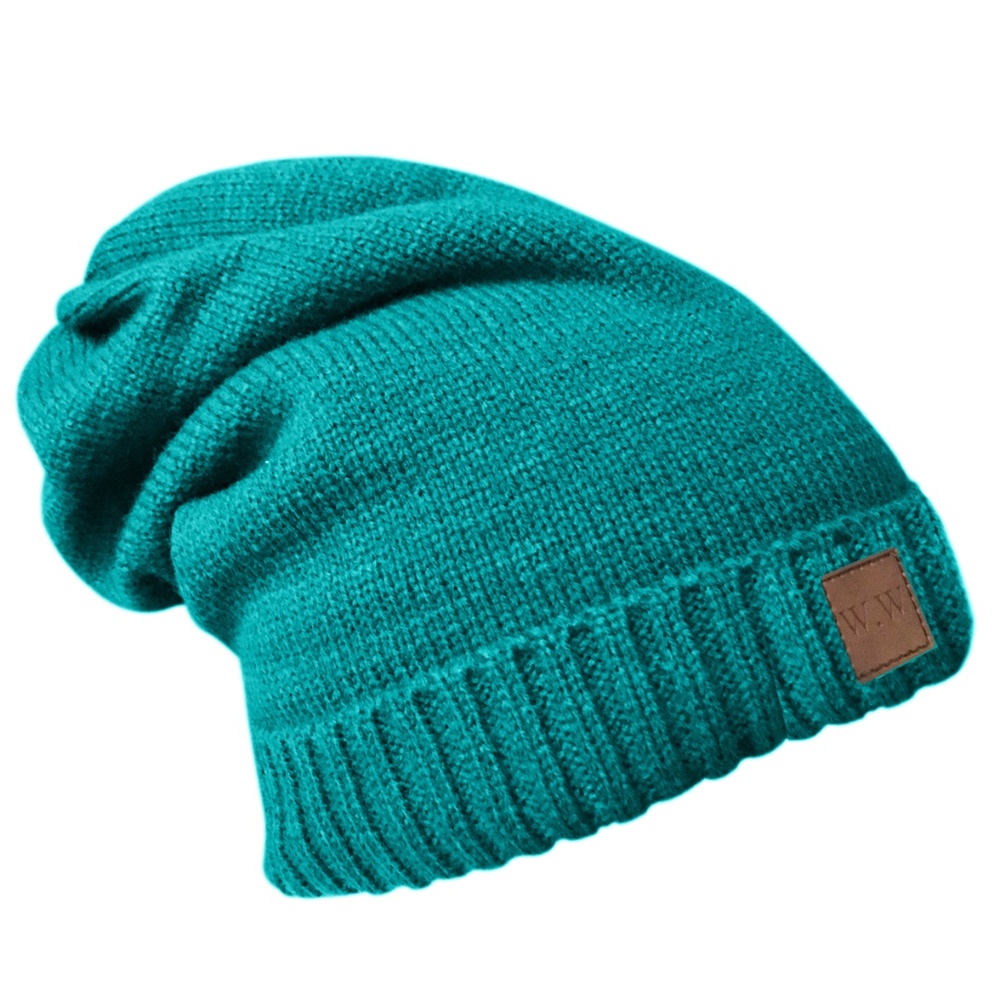 W.W Premium Fleece Lined Slouchy Beanie Hats